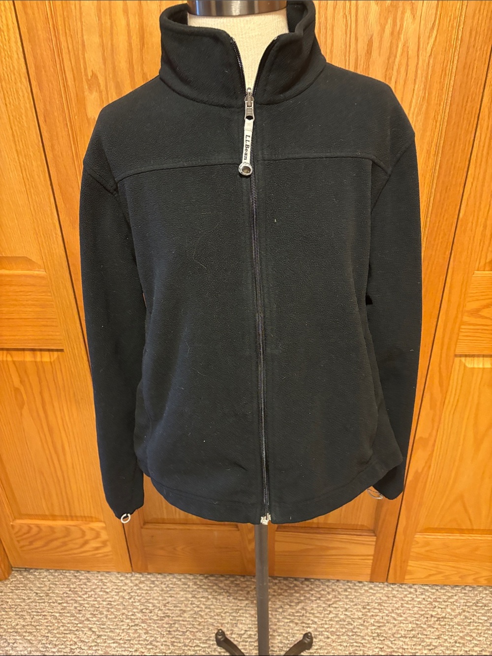 L.L. Bean Black Women’s Full-Zip Fleece Jacket